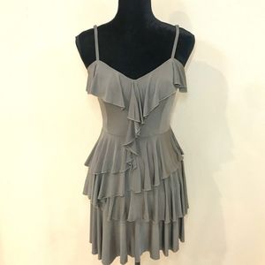 Bebe layer ruffle dress